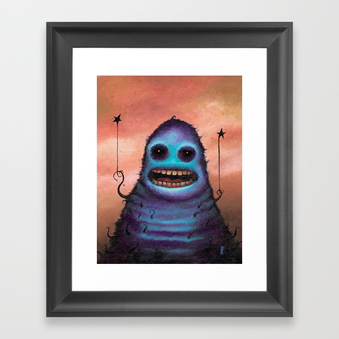 The Camera Man Said "Smile" Framed Art Print