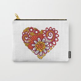 Bright Heart Doodle Carry-All Pouch