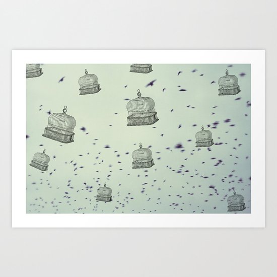 cage free Art Print
