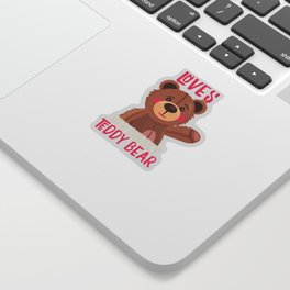 Sweet bear as cuddly toy Teddy bear Sticker | Cuteteddybear, Comic, Teddybear, Cuddlytoy, Giftidea, Graphicdesign, Cuddlybear, Bear, Animal 