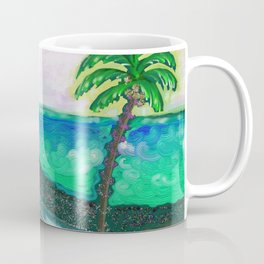 Tropical Ocean View with Egret Mug