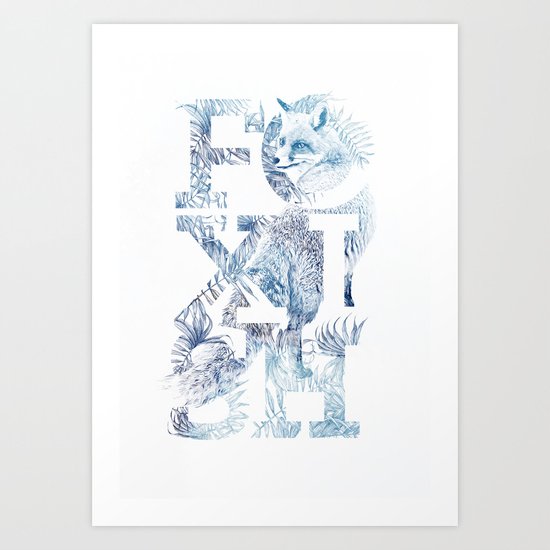 Foxish Art Print