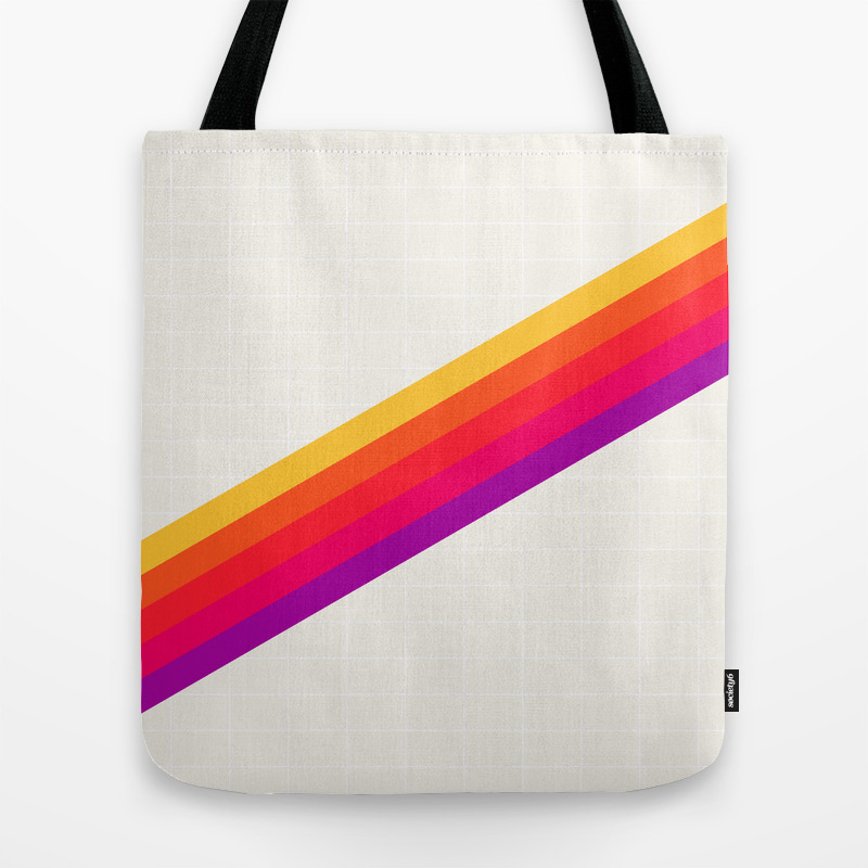 Vhs Rainbow 80s Video Tape Tote Bag Vhs Rainbow 80s Video Tape Tote Bag