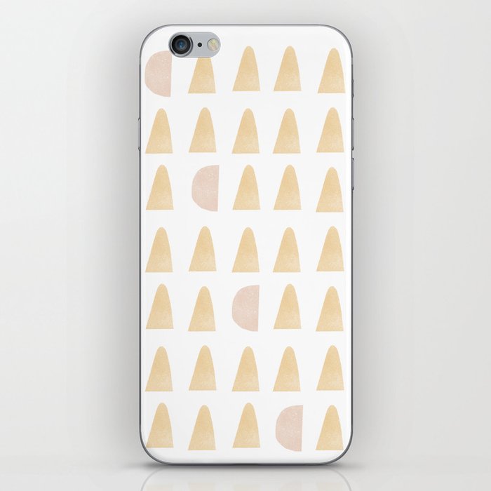 Yellow triangle pattern iPhone Skin