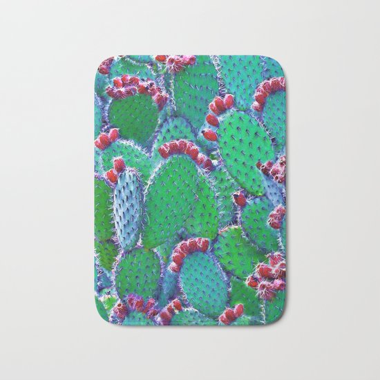 Flowering cacti Bath Mat