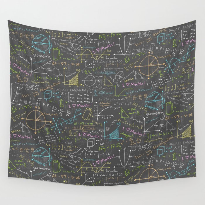 Math Lessons Wall Tapestry by robyriker Society6