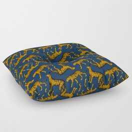 Tigers (Navy Blue and Marigold) Floor Pillow