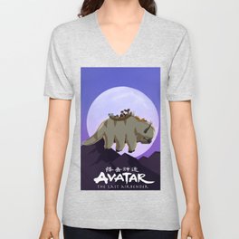 Team Avatar on Appa V Neck T Shirt