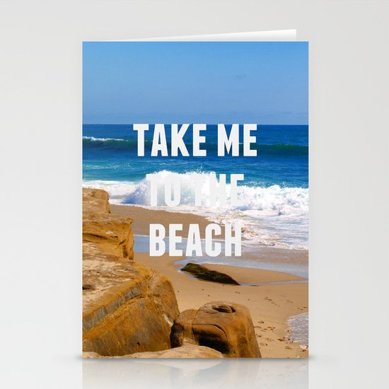 Take Me To The Beach Stationery Cards