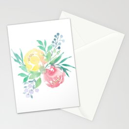 Delicate Peonies Stationery Cards