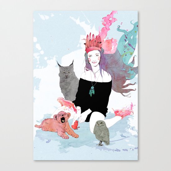 Fashion Sioux Canvas Print