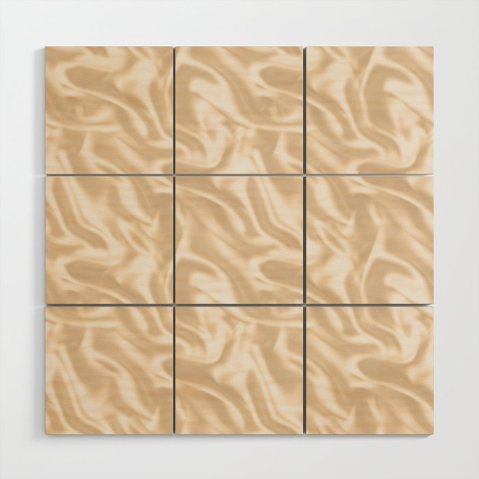 Luxury Soft Gold Satin Texture Wood Wall Art