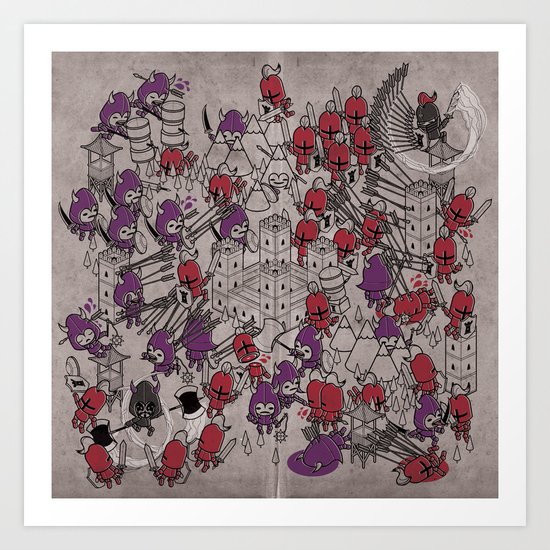 The Great Battle of 1211 Art Print