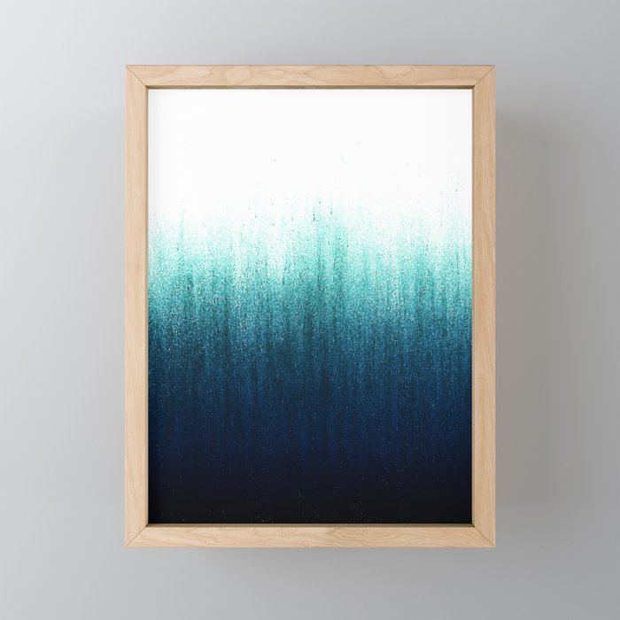 Teal Ombré Framed Mini Art Print