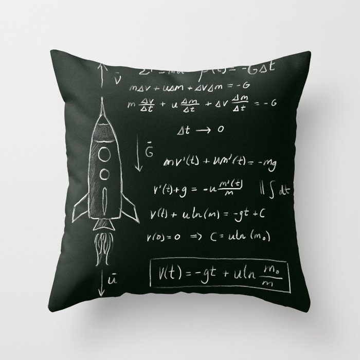 Rocket science Throw Pillow