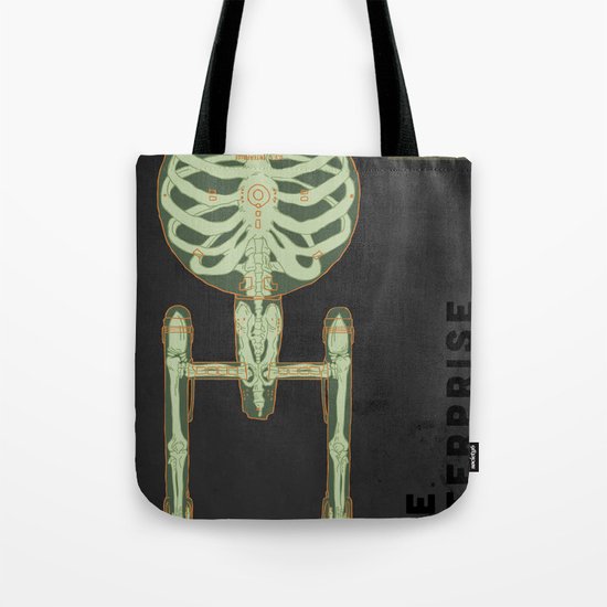 Spaceship Skeletal Survey: The Enterprise Tote Bag