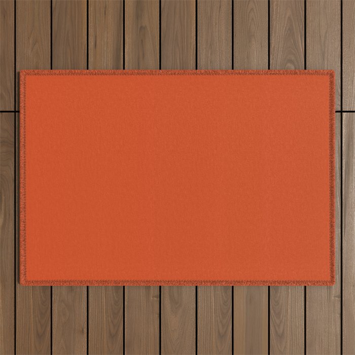 Deepest Spice Orange Outdoor Rug