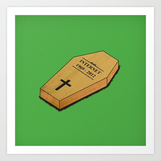 It's Dead! Art Print