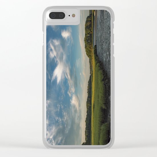 Sky and marsh Clear iPhone Case
