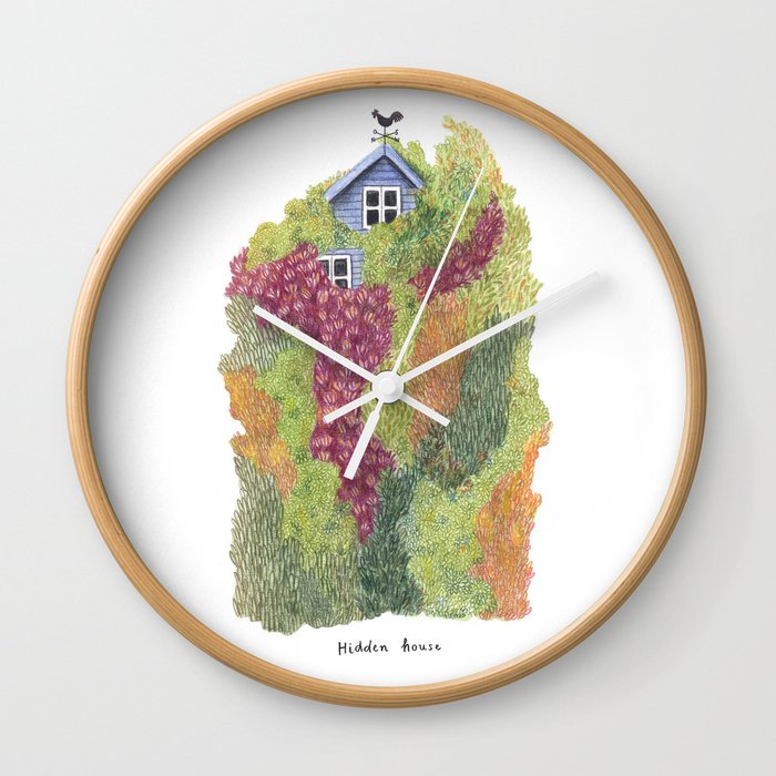 Hidden house Wall Clock