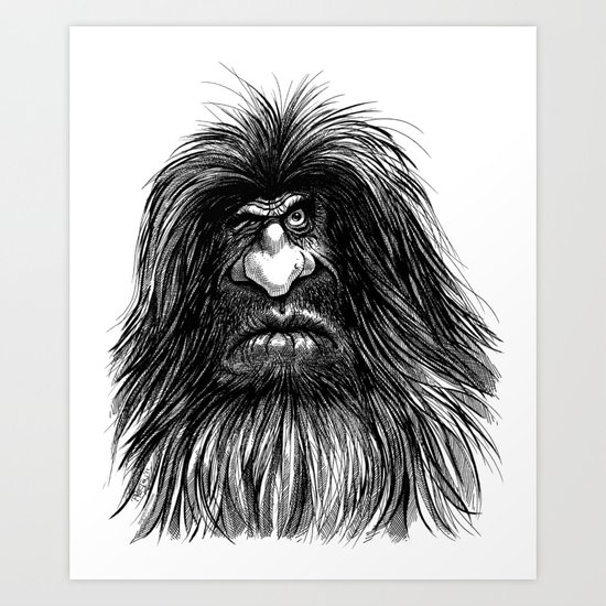 Caveguy Art Print