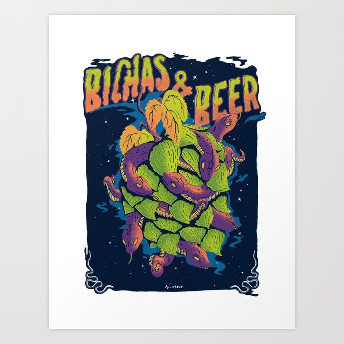 Bichas & Beer I Art Print
