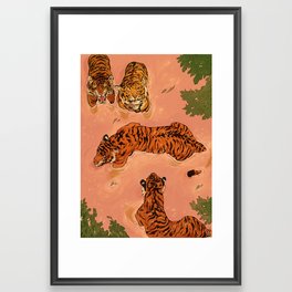 Tiger Beach Framed Art Print