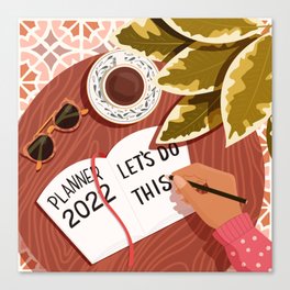 New Year Plan Canvas Print