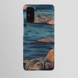 rocks on water Android Case