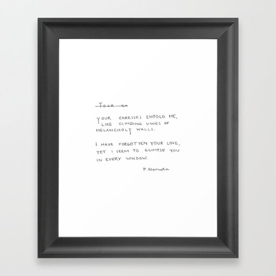your love Framed Art Print
