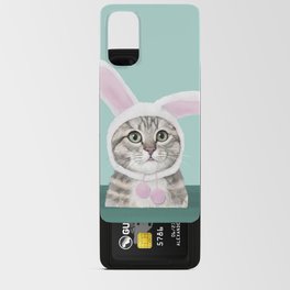 Floating Cat Bunny Android Card Case