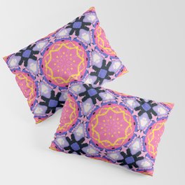 Artistic Supernova Floral Pattern Pillow Sham