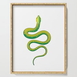 Green Snake Serving Tray