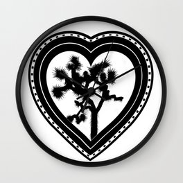 Heart of the Hi-Desert™ Joshua Tree by CREYES Wall Clock