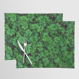 Parsley leaves | Fresh aromatic herbs pattern | Staple of Italian cuisine Placemat