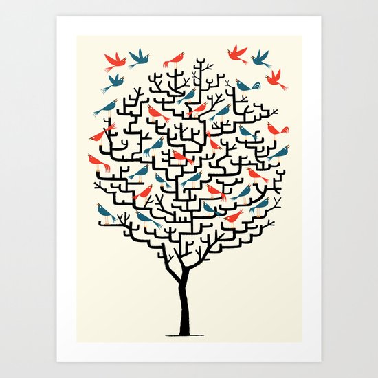 Out On a Lark Art Print