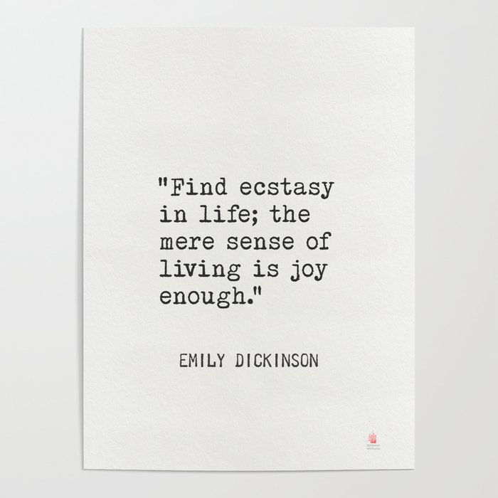 Emily Dickinson American poet Poster