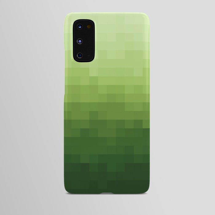Gradient Pixel Green Android Case