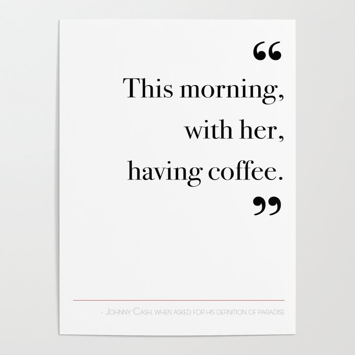 With her, having coffee Poster