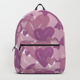 Infinite hearts pink Backpack | Heart, Blush, Markers, Valentinstag, Seamlesshearts, Love, Herzen, Liebe, Pink, Digital 
