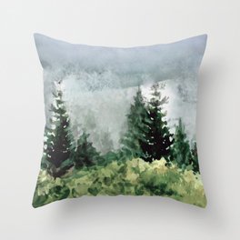 Pine Trees 2 Throw Pillow