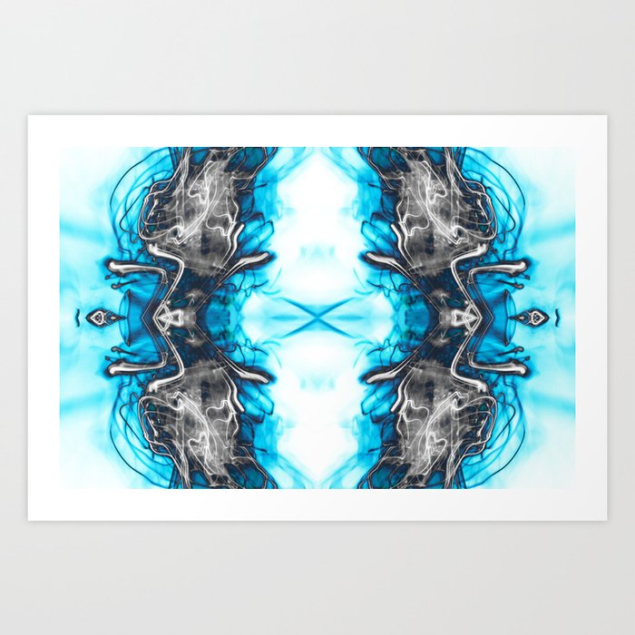 Malibu Mystical Clarity Abstraction Art Print By Ovko
