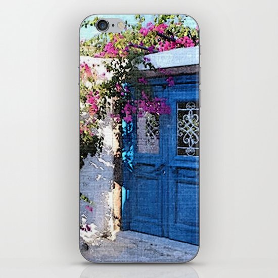 Santorini Doors iPhone Skin