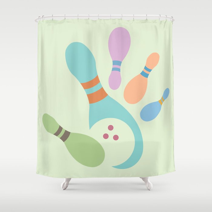 Hi-Five Bowling Shower Curtain