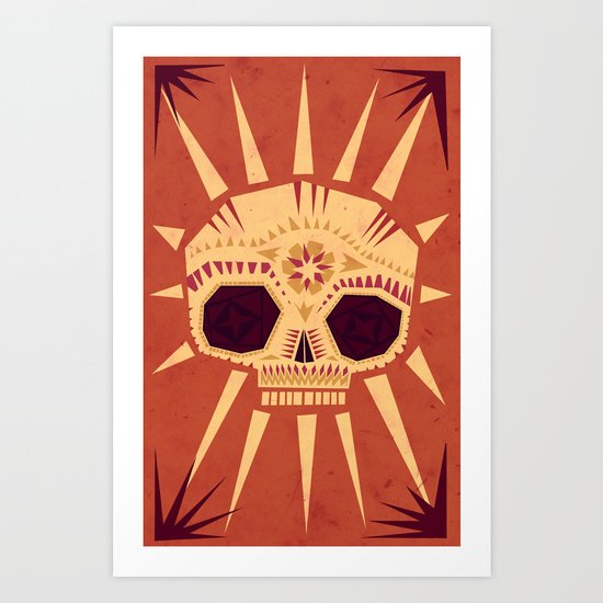 sugar skull Art Print