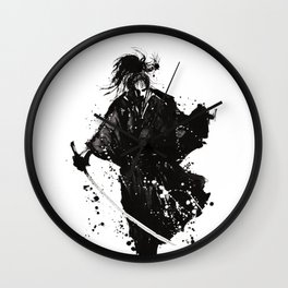 Samurai ronin Wall Clock