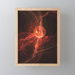 Birth of a Sun Fractal Art Digital Painting Framed Mini Art Print