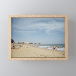 Beach day in Albufeira Framed Mini Art Print