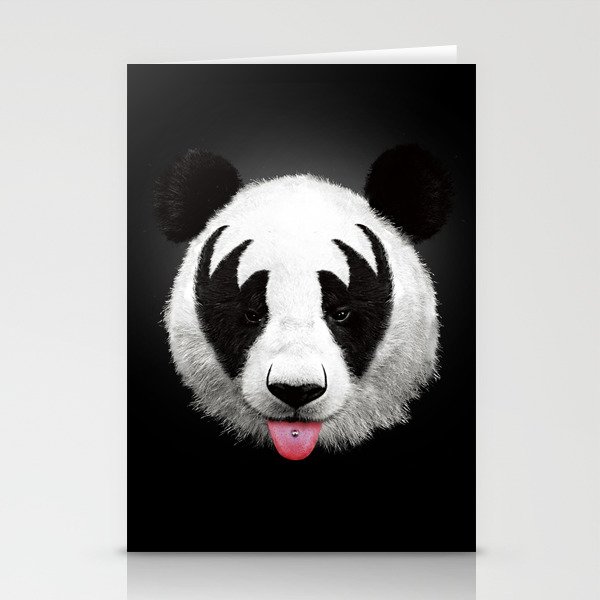 Kiss of a panda Stationery Cards