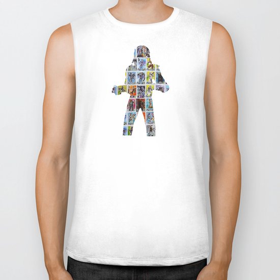 Cut StarWars Collage 5 Biker Tank